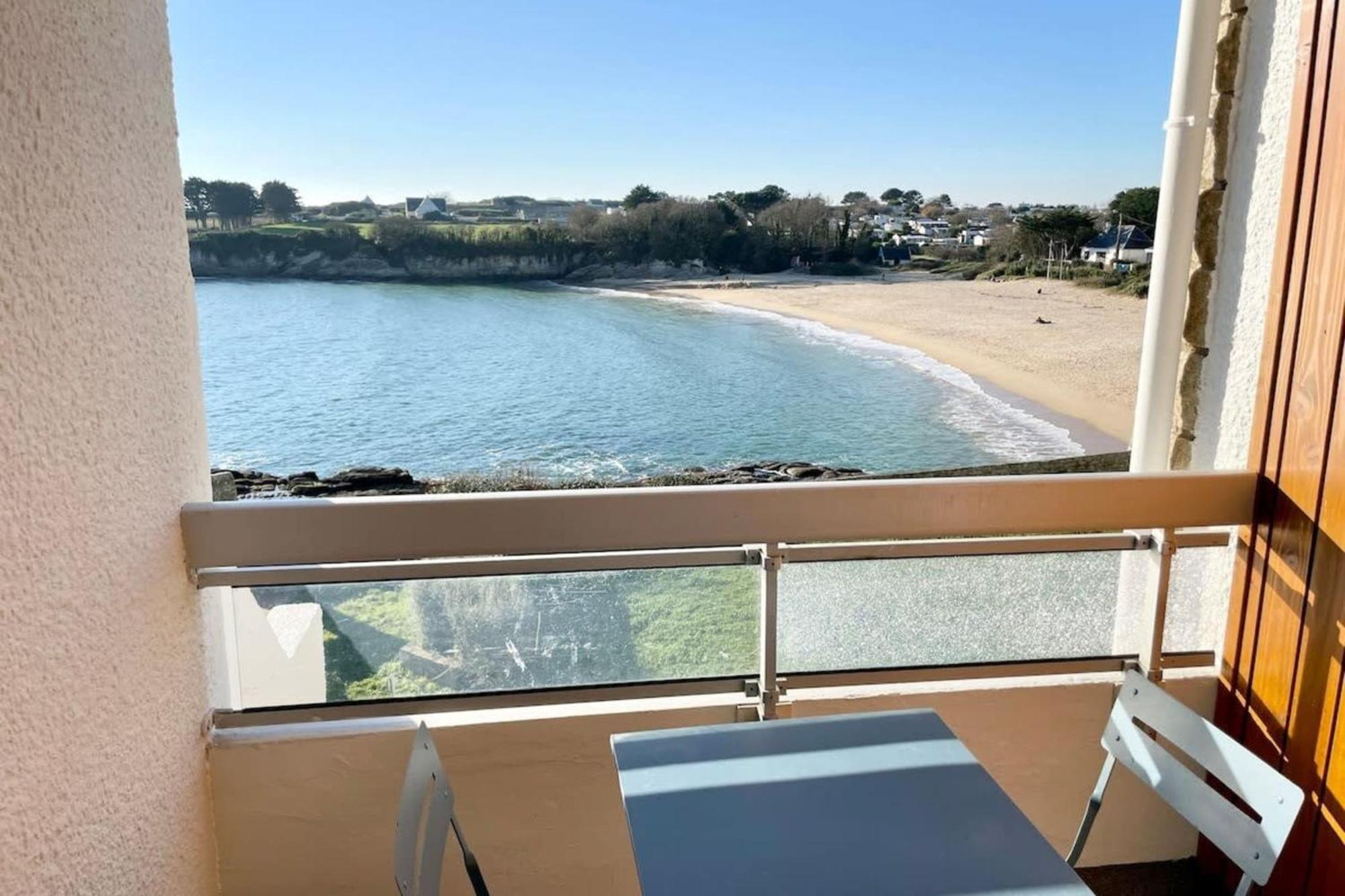 LES PIEDS DANS L’EAU ! T2 Archi Cosy – Vue mer 180° Ploemeur Exterior foto