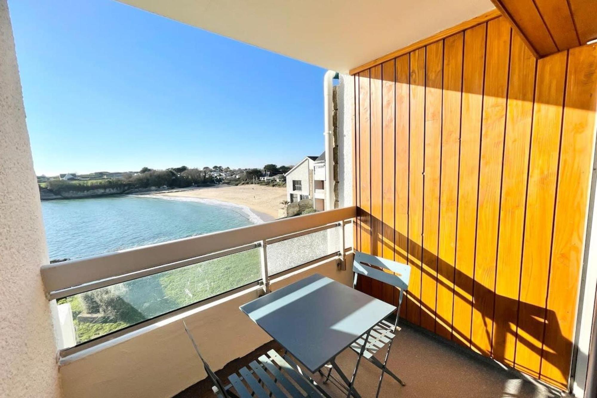 LES PIEDS DANS L’EAU ! T2 Archi Cosy – Vue mer 180° Ploemeur Exterior foto